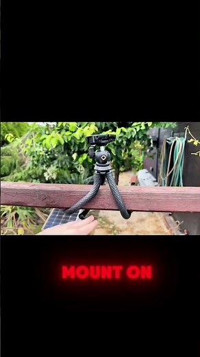 Bendable tripod = problem solved #genius #outdoorgear #filming