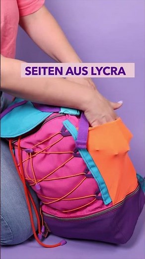 Rucksack nähen mit kostenlosem Schnittmuster #werbung #diyeule #snaply