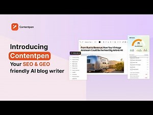 Introducing Contentpen: Your SEO-friendly AI blog writer