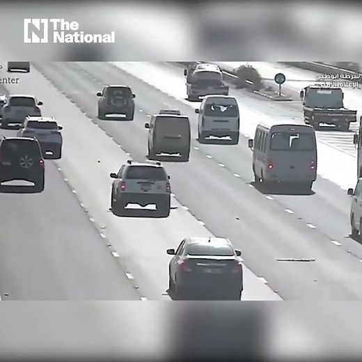 Abu Dhabi Police video shows shocking road accident