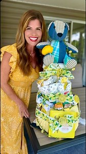 The making of my niece’s diaper cake for her baby shower. Hand me some diapers, a pan and a few fake lemons and let’s go! I’ve been making these since my sister’s baby shower some 30 years ago but this one was especially fun! My favorite part is the bear on top.🍋 🍋 🍋 It was made from clothing that belonged to her late grandparents. Super sweet. There were loads of lemons at her Italian themed baby shower so I ran with it! 🍋 🍋 🍋.....#diapercake #diapercakes #babyshowerthemes | Erica Fox