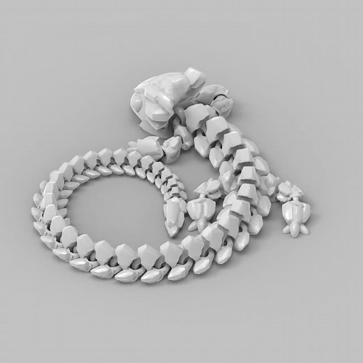 Articulated Dragon 3D Print File: Posable Dragon STL - Etsy