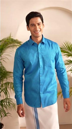 Cotton Shirt & Matching Fancy Border Dhoti | All-Day Comfort with Timeless Style ✨