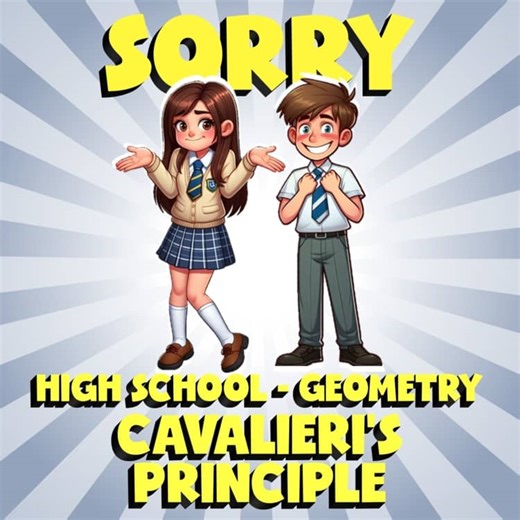 Cavalieri's Principle SORRY Math Game - No Prep Geometry Review Activity