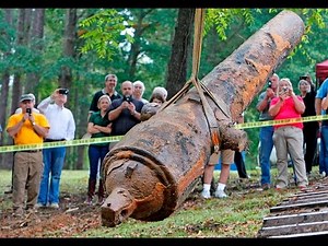 Civil War Cannons Rise out of the Great Pee Dee River