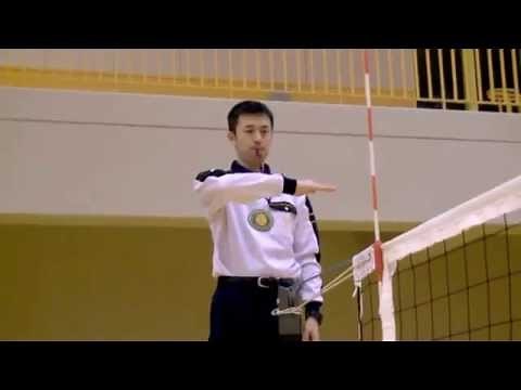 ６人制 バレーボール審判 オーバーネット