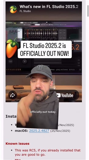 Larry Ohh | FL Studio Power User on Instagram: "It’s official, FL Studio 2025.2 is out! Some of my favorite features 👇 🎛️ Fruity Slicer 2 – Fully revamped with a modern slicing workflow 🔊 Emphasizer – New loudness/clarity tool for mixes & masters 🔄 Loop Starter Packs – New genre-based starter loops 🌀 Patcherizing – Instantly convert plugin chains into Patcher setups 🏁 New Welcome Window – Cleaner, streamlined startup experience"