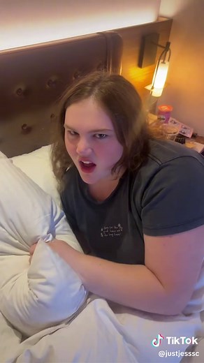 POV: Sharing a bed with your sister on holiday