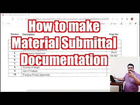 How to make material approval documentation for construction site