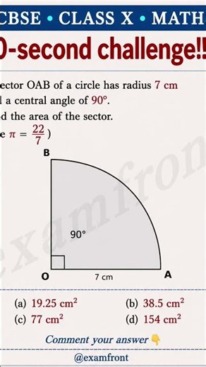 What is the Area of This Sector? | CBSE Class 10 Maths Areas Related to Circles