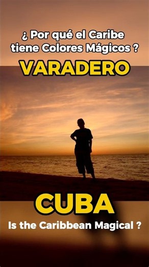🇨🇺 Un mar de un azul tan intenso y cristalino que parece mentira estar pisando esta playa en Cuba