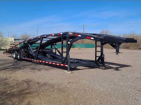 2017 Infinity Trailers 5 Car Hauler Trailer - 15,000lb Axles, Steel Floor, Tandem Axle, Toolbox