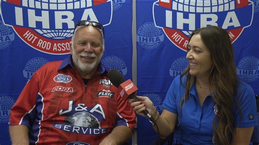 BEHIND THE SCENES: After qualifying ended on Friday, Rickie Smith Racing stopped by the media center to answer a few questions about his No. 1 position in Pro Nitrous, racing with the IHRA and more. | IHRA