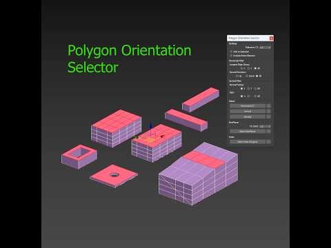 Polygon Orientation Selector 3ds max