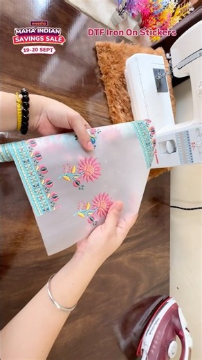 Heat transfer stickers for fabric | iron on stickers | viral Dtf print | 3d dtf stickers #shorts