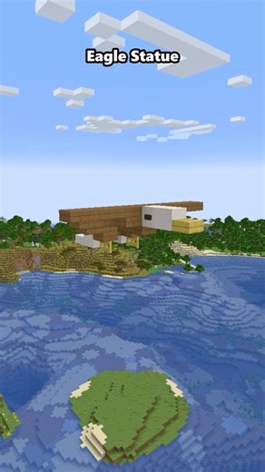 Minecraft: How to Build SUPER EAGLE STATUE - Easy Tutorial #minecraft #shorts