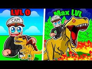 EVOLVING from SMALL to GIANT DINOSAUR in ROBLOX