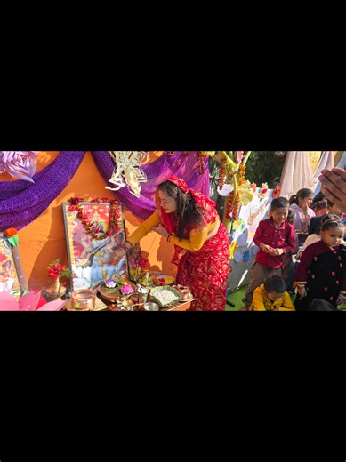 saraswati puja glimpse of Balanshikya Academy Surkhet