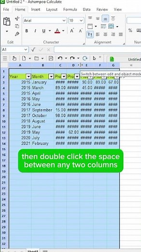 Learn Auto-Adjust Column Width in Ashampoo Calculate! HUGE Payday Sale Ends Today! #Ashampoo #Shorts