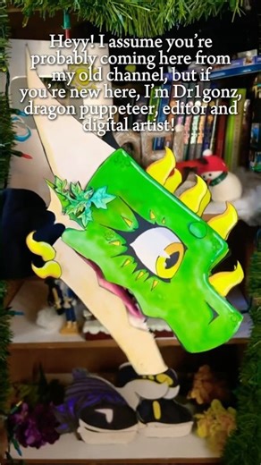 Welcome!! (Pause to read) #christianpuppeteer #dragonpuppets #puppetdragon #oc #art