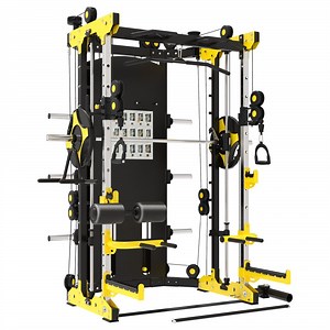 [Hot Item] Home Body Building Cable Crossover Multifunctional Power Cage Squat Rack with Weight Lifting Training Gym Smith Machine