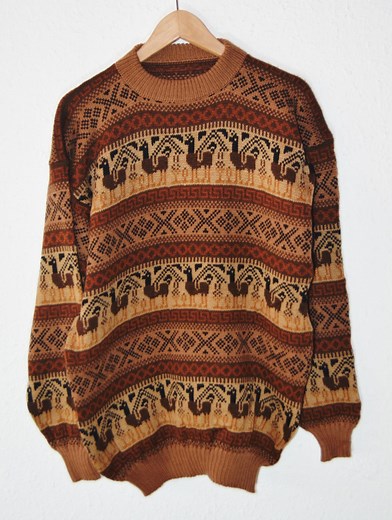 Unisex Peruvian Alpaca Wide Sweater, 100% Handmade, Boho Style, Natural Comfort and Warmth, Ethnic Fashion, Ideal for Winter and Autumn - Etsy Denmark
