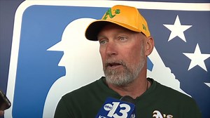 2.7K views · 57 reactions | With Oakland in town, our Bryan Horwath caught up with A's manager Mark Kotsay and MLB Hall of Famer and A's legend Rollie Fingers to get their thoughts on the team moving to Las Vegas. https://www.ktnv.com/sports/big-league-weekend-serves-as-big-preview-for-as-eventual-move-to-the-desert | KTNV Channel 13 Las Vegas | Facebook