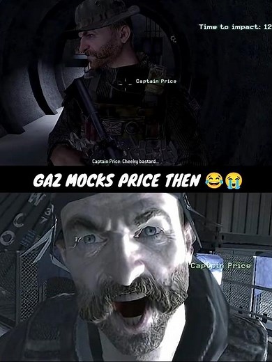 "Gaz Being Cheeky Busta" - When Gaz tries to mock Captain Price in MW OG & Reboot #shorts #cod #mw2