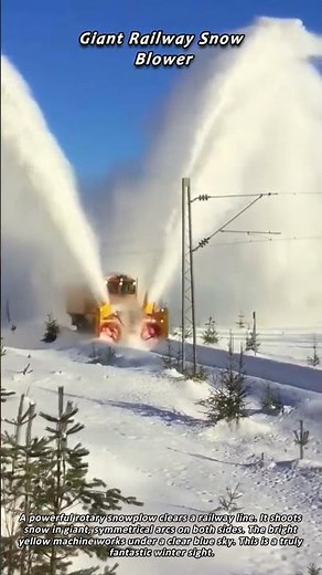 Giant Railway Snow Blower