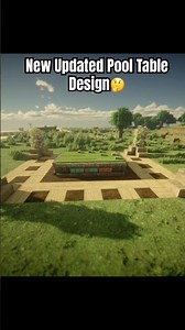 *NEW* Updated Minecraft Pool Table!!🤔 | #minecraft #minecraftmemes #minecraftbuilding