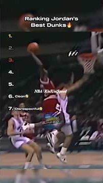 Ranking Michael Jordan’s Best Dunks 🐐🏀From the legendary free-throw line flight