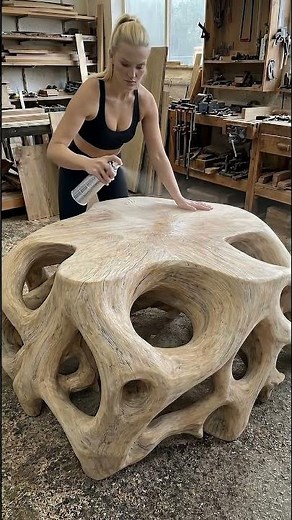 From Tree Stump to Luxury Coffee Table