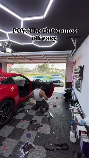 Window tint removal ever this easy? #tintacademy