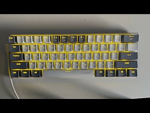 Клавіатура E-Yooso Z11. Демонстрація всіх режимів підсвітки