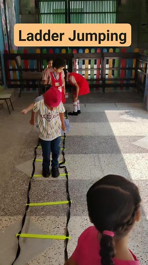 *Benefits of ladder jumping for kids* #improvedcoordination #motorskills #confidenceboost #play #sunriseldh #sunriseschoolludhiana #earlylearning #kids | Sunrise Nursery School