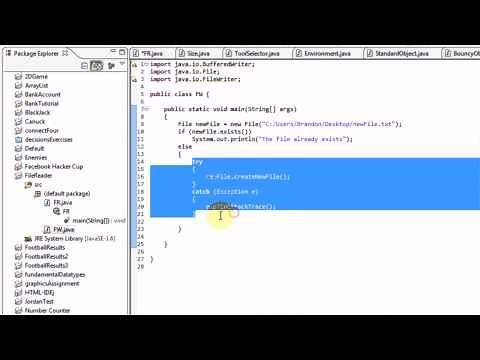 Learning Java: Part 16: Creating Files and Writing Into Them