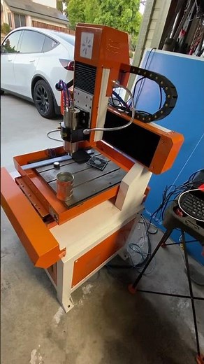 1st run of LinuxCNC on CNC router #cnc #cncrouter #homemachineshop #linuxcnc