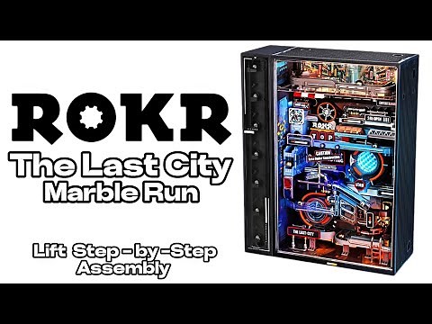 The ROKR Last City Marble Run Lift Step-by-Step Assembly