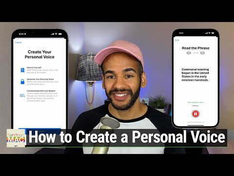 Synthesize Your Voice With Your iPhone - Apple's Personal Voice Feature