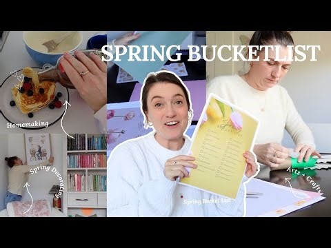 🌻 Welcoming Spring | Crafts, Decorating, Spring Bucket List + Cosy Vlog