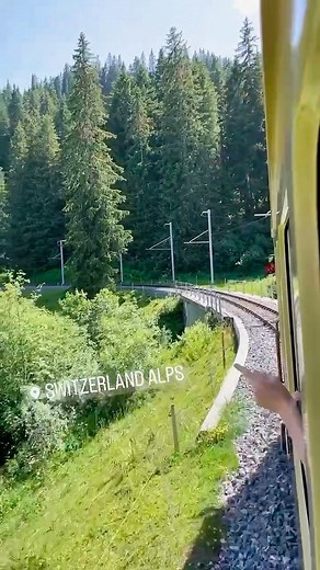 Swiss Alps by Train 🚂🇨🇭 #switzerland #swissalps #switzerlandtravel #switzerlandtrain #train #traveling #naturelovers #switzerlandalps #travelbytrain #green #wheretotravel | I Travel for You