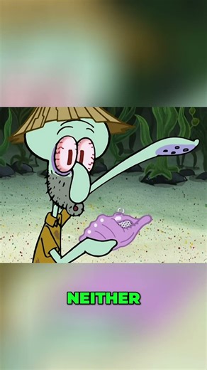 Magic Conch Shell vs. Reality: Squidward's Hilarious Food Crisis! #shorts