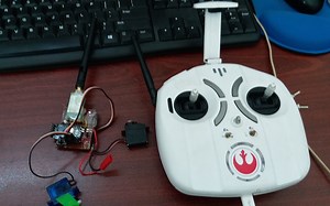 100元自制8通arduino 航模遥控 舵机改电调