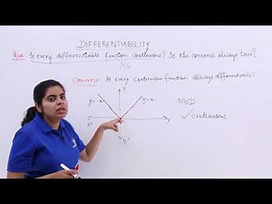 Class 12th – Problem 1 on Differentiability | Continuity and Differentiability | Tutorials Point