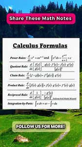 452K views · 1.8K reactions | Calculus Math Notes ✅ | Math Notes | Facebook