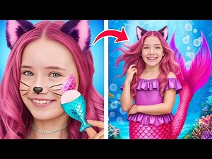 Little mermaid makeover and dress up competition