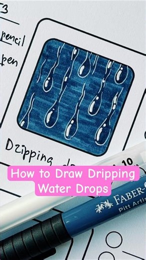 How to Draw Dripping Drops #howtodraw #drawingtutorial #easyart #coloringtutorial #coloringpages