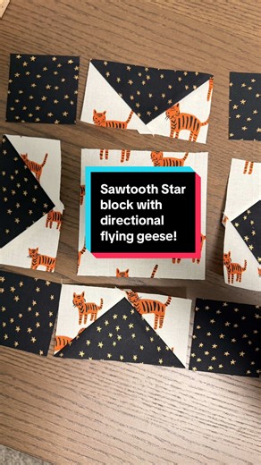 Creating Directional Flying Geese for Sawtooth Star Blocks