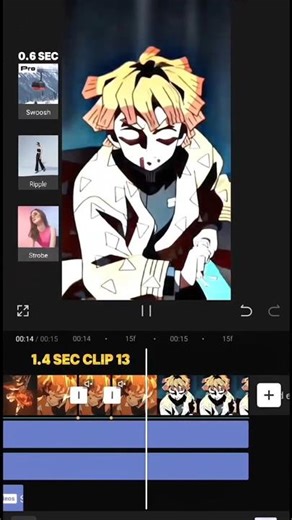 Zenitsu Edit Tutorial ⚡ | CapCut Anime Velocity + Effects | Demon Slayer AMV