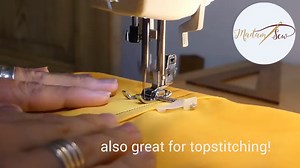 This presser foot has an adjustable guide to make accurate seams easily! Get it here: https://goo.gl/38e1JG Also great for straight topstitching! Now temporarily 5O% off, only $10.99! Get our newest presser foot here: goo.gl/38e1JG | Madam Sew